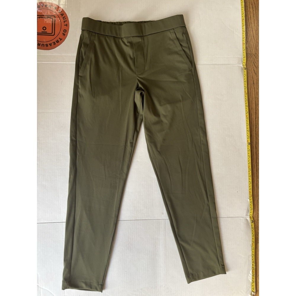 Bonobos Pants Men Size M RegularOlive Green Drawstring Pull On Tapered W32 X L31